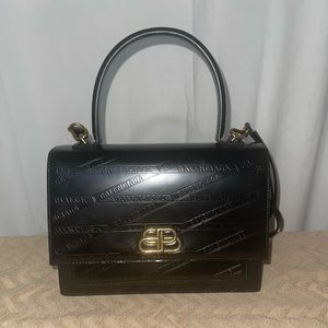 Balenciaga Sharp Logo embossed Bag